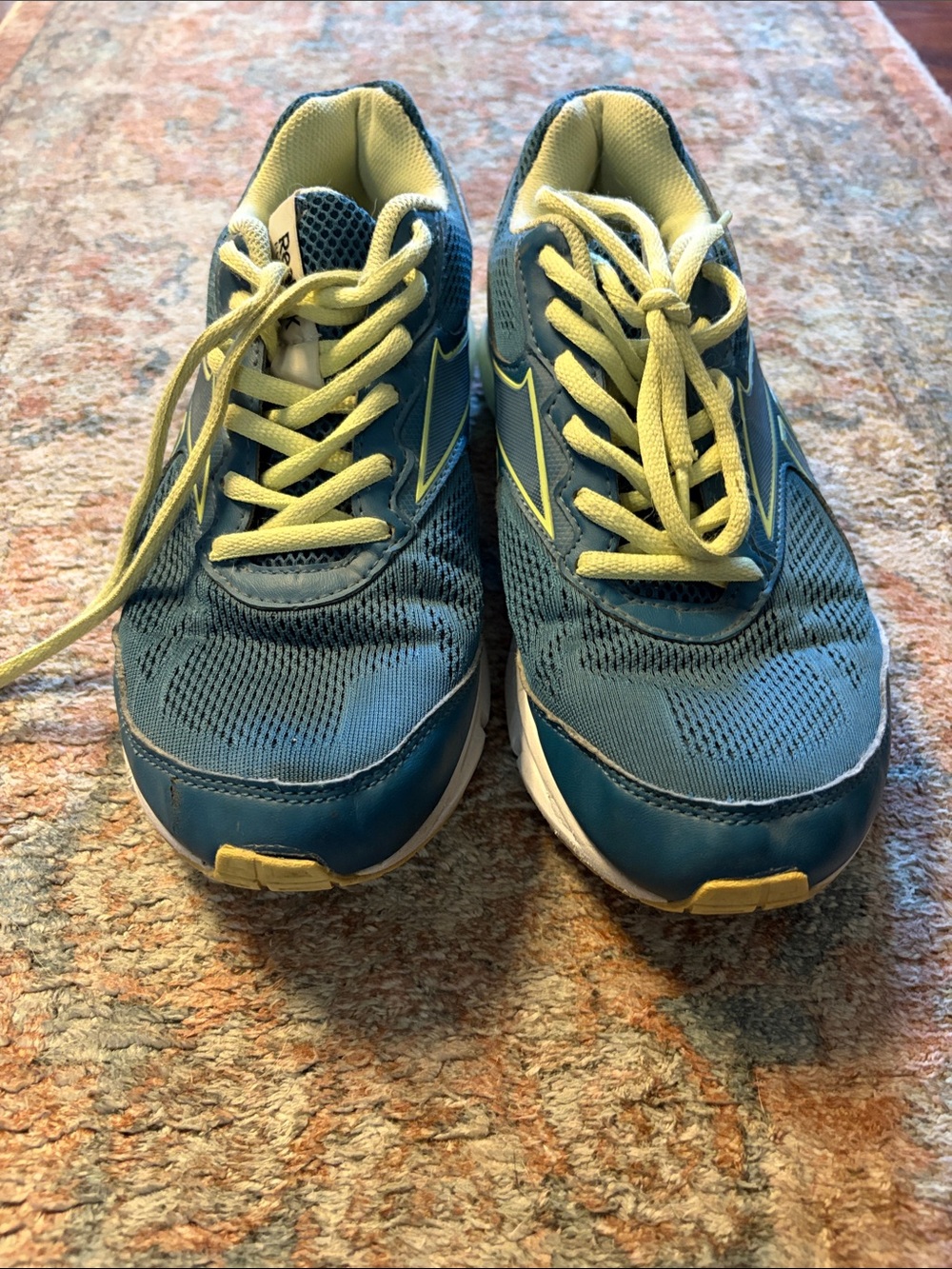 Reebok teal and neon green women’s ' Athletic Sneakers